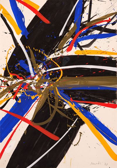 Senza titolo (1978) — tempera e tecnica mista su cartoncino