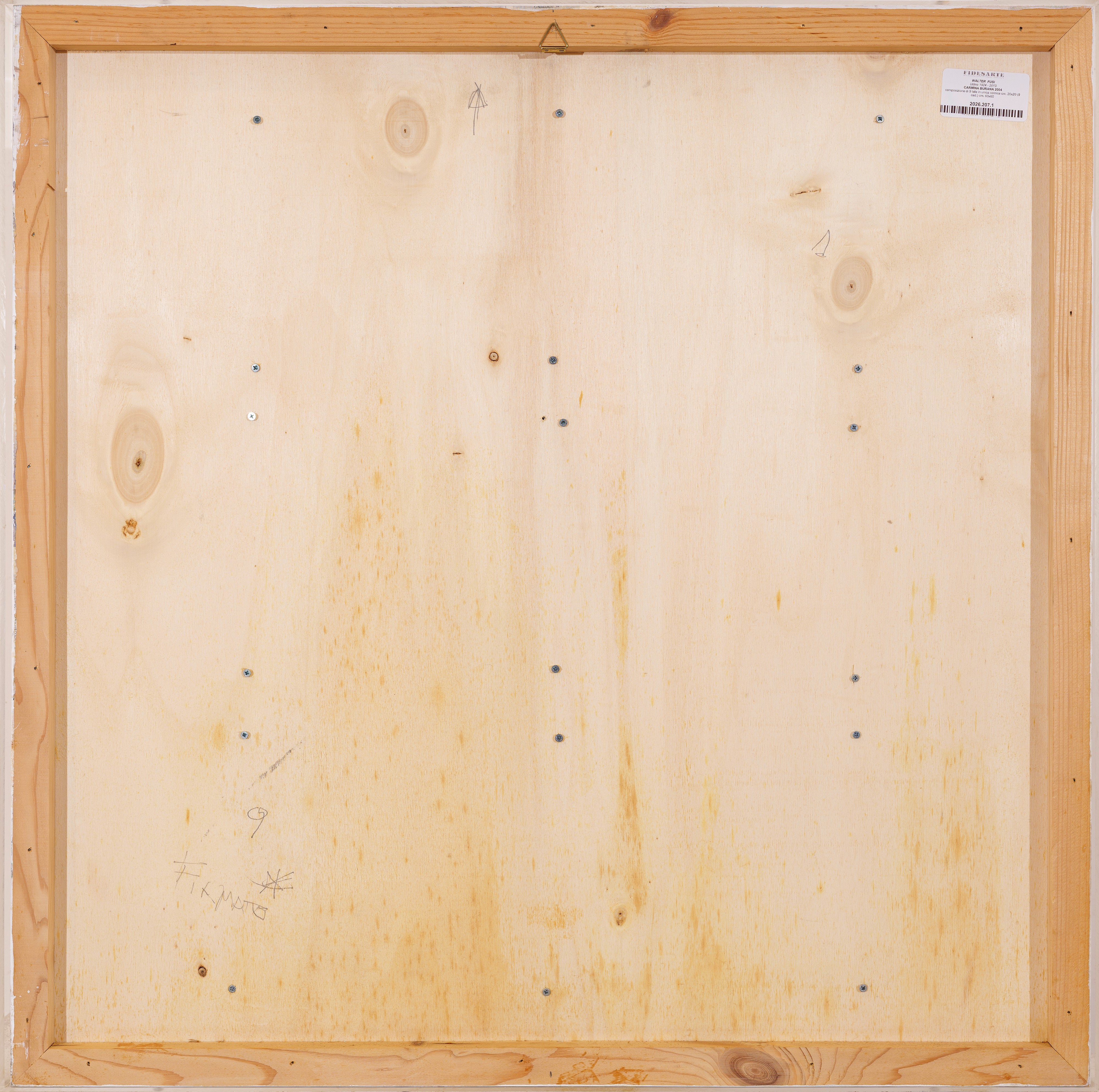 Walter Fusi - Carmina Burana (composizione di 9 tele in unica cornice), 2004