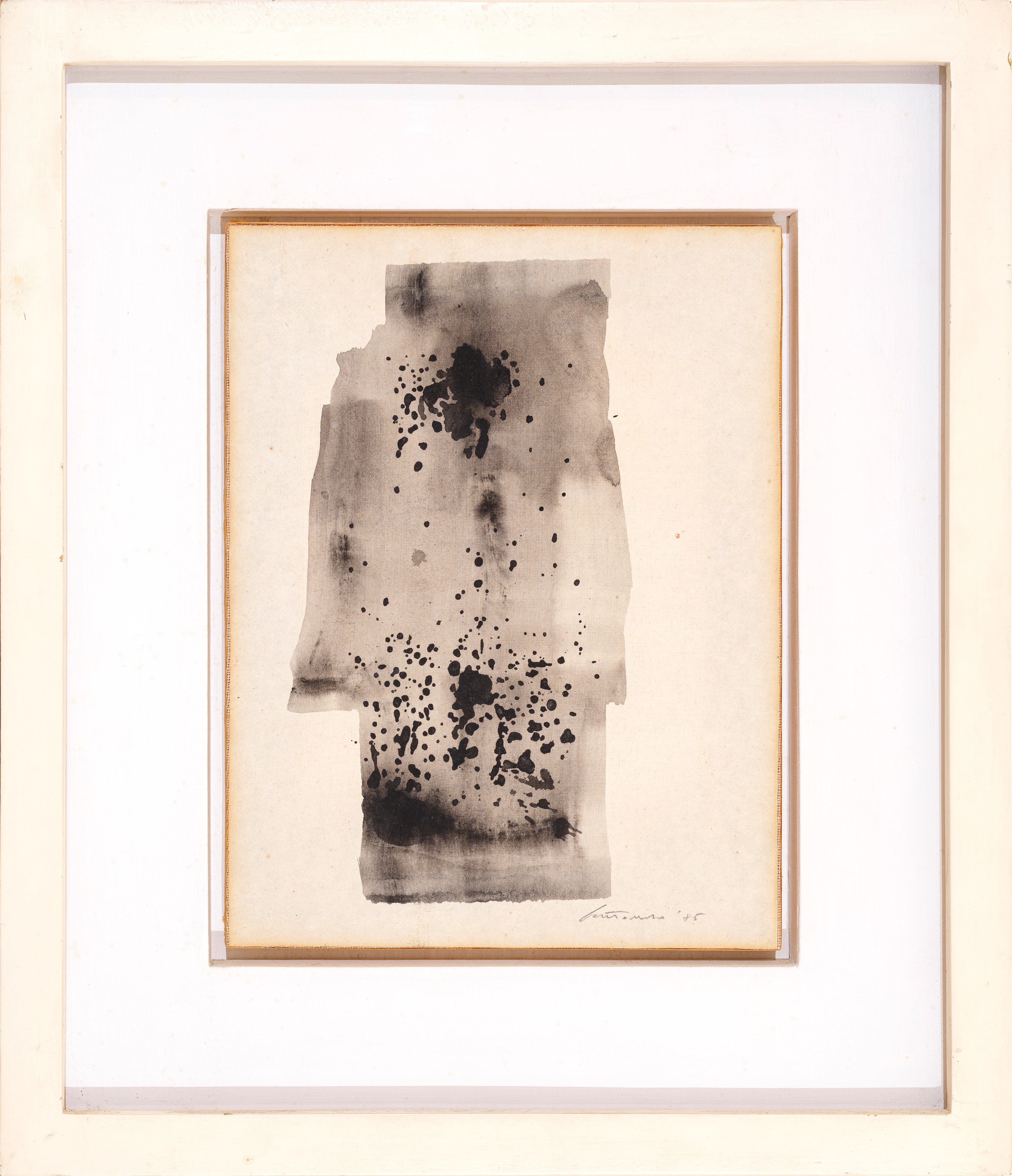 Giuseppe Santomaso - Studio in gouache su carta intelata (1985)