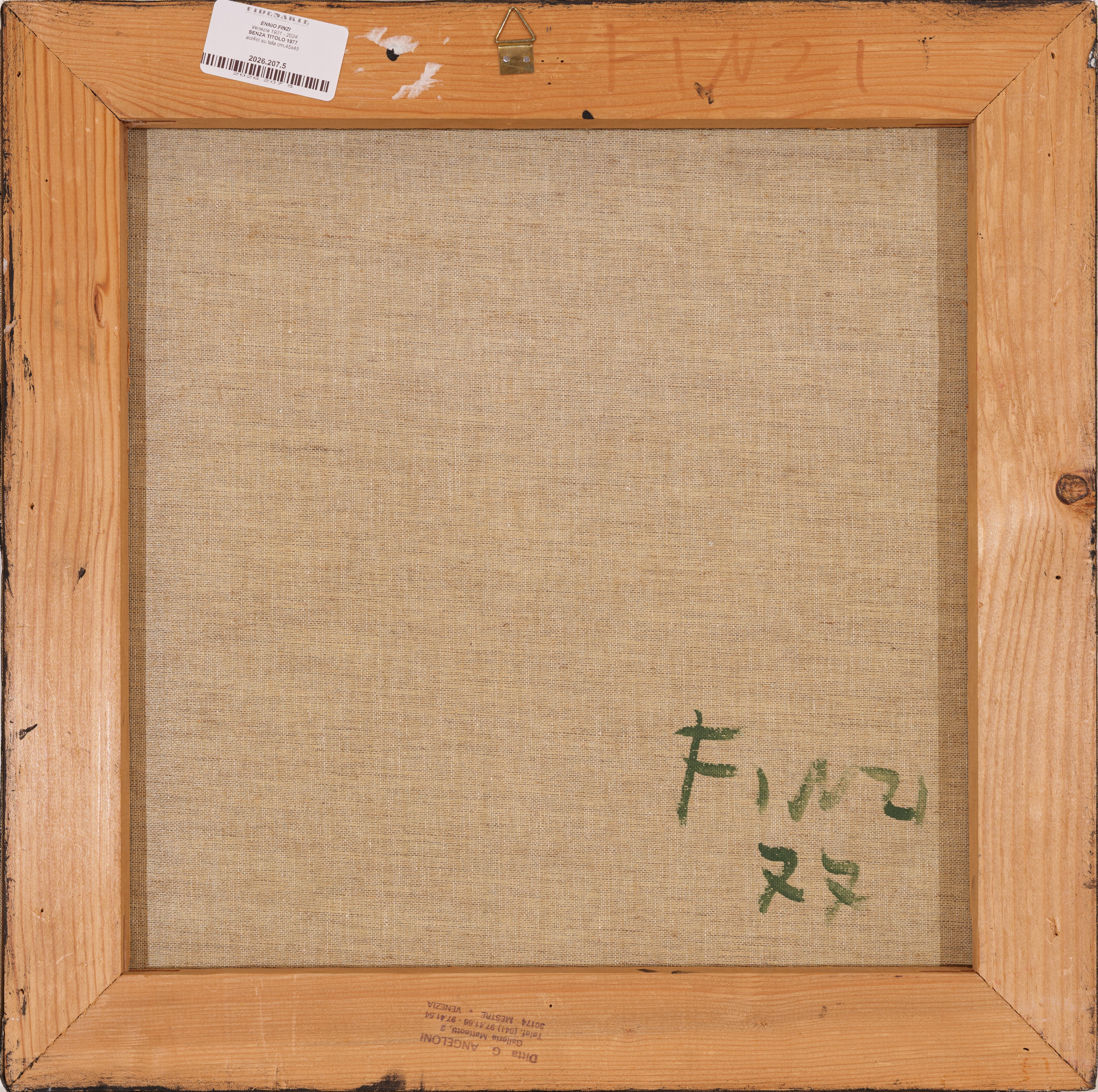 Ennio Finzi - Senza titolo (acrilici su tela), 1977