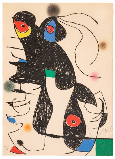 Joan Miró, Paroles peintes, acquaforte e acquatinta