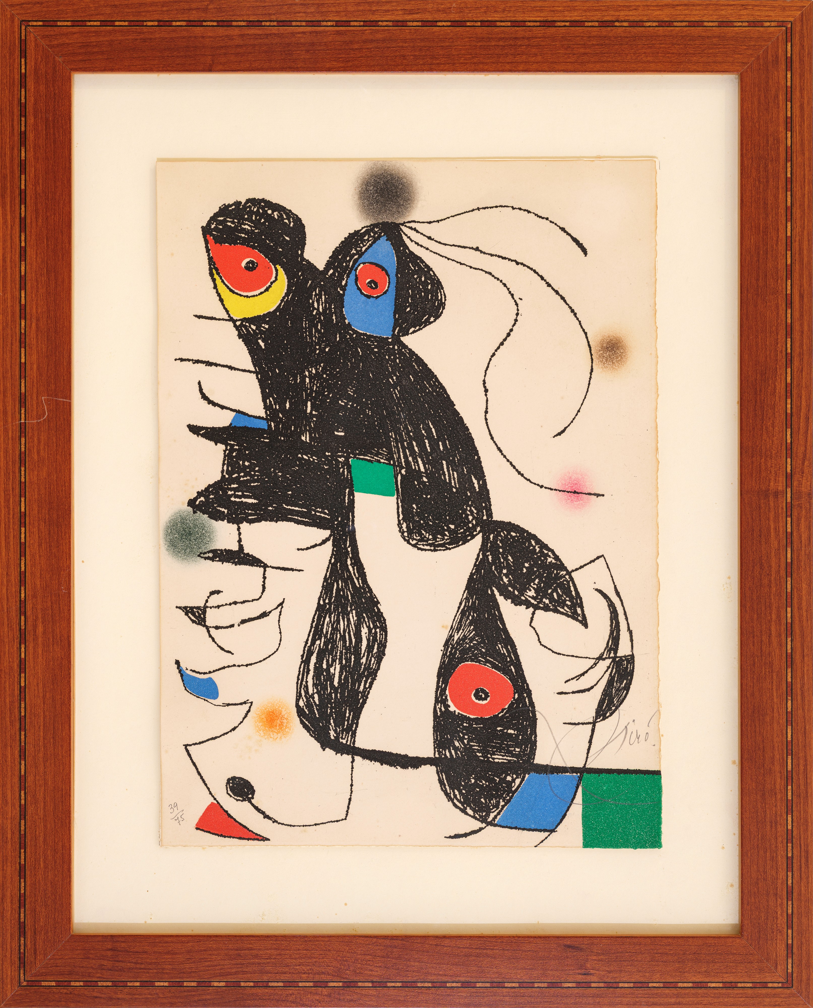 Joan Miro' - Joan Miró, Paroles peintes, acquaforte e acquatinta (es. 39/75)