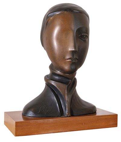 Testina (scultura in bronzo a cera persa, 1982)