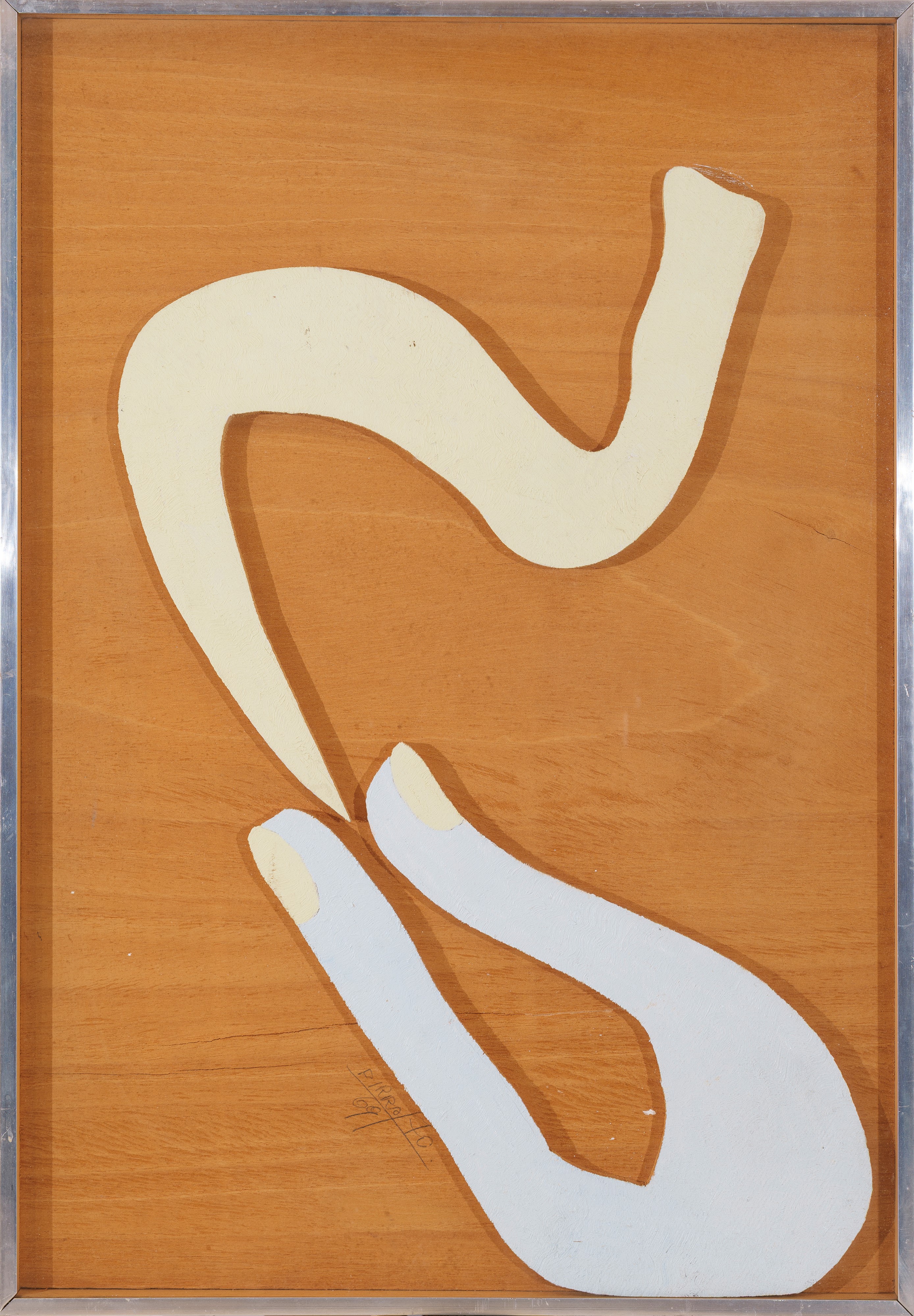 Marcello Pirro - Senza titolo (olio, tecnica mista e collage su tavola), 1969/70