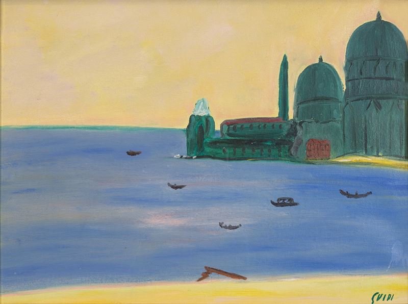 Virgilio Guidi - La Salute, olio su tela