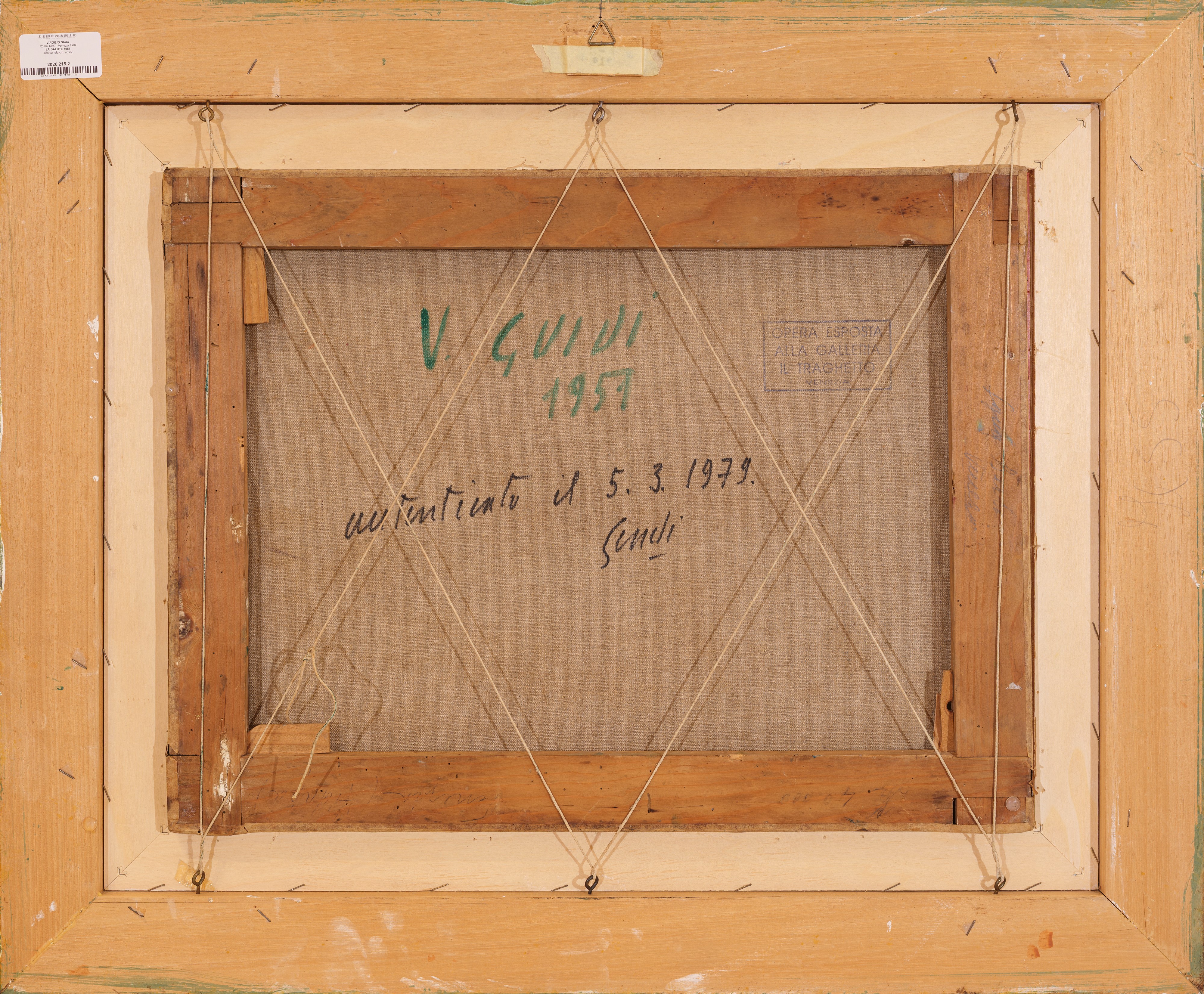 Virgilio Guidi - La Salute, olio su tela