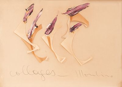 Collages in acrilici e collage su tavola (1974)