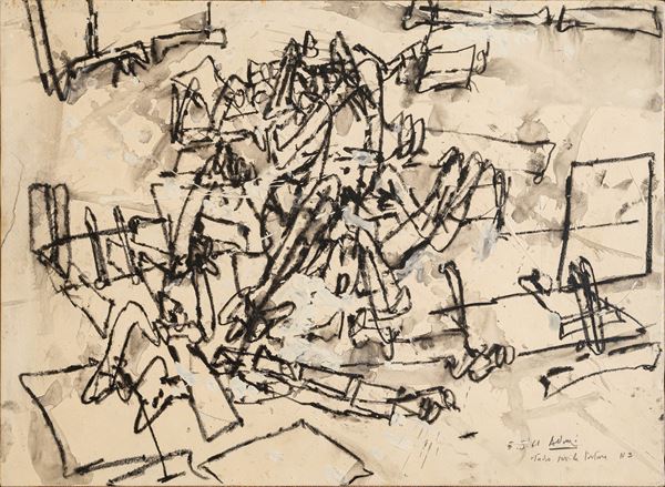 VALERIO  ADAMI - Studio per la tortura nr. 3
