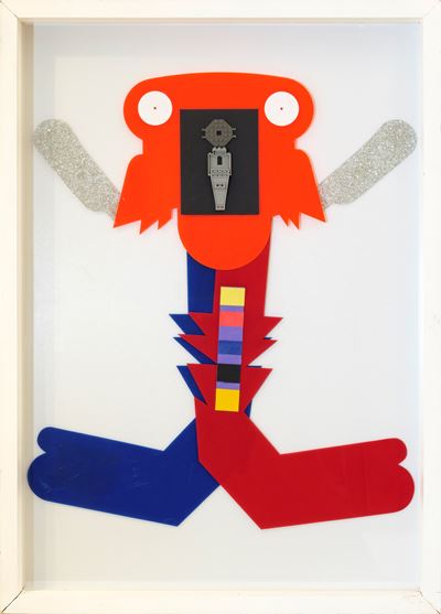 Senza titolo (tecnica mista, collage e assemblaggio su tavola), 1968