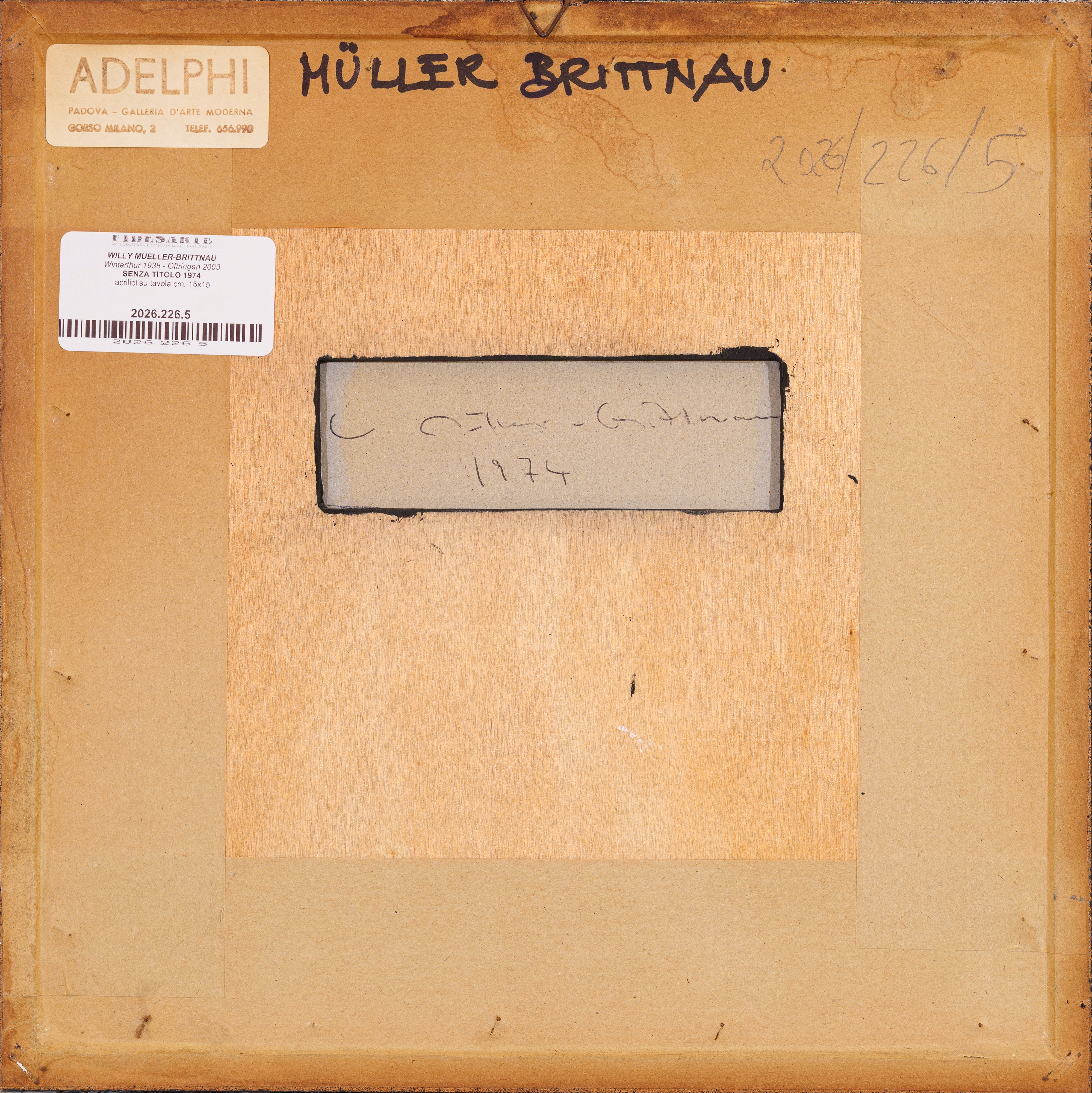 Willy Mueller-brittnau - Willy Mueller-Britt­neu, Senza titolo (acrilici su tavola)