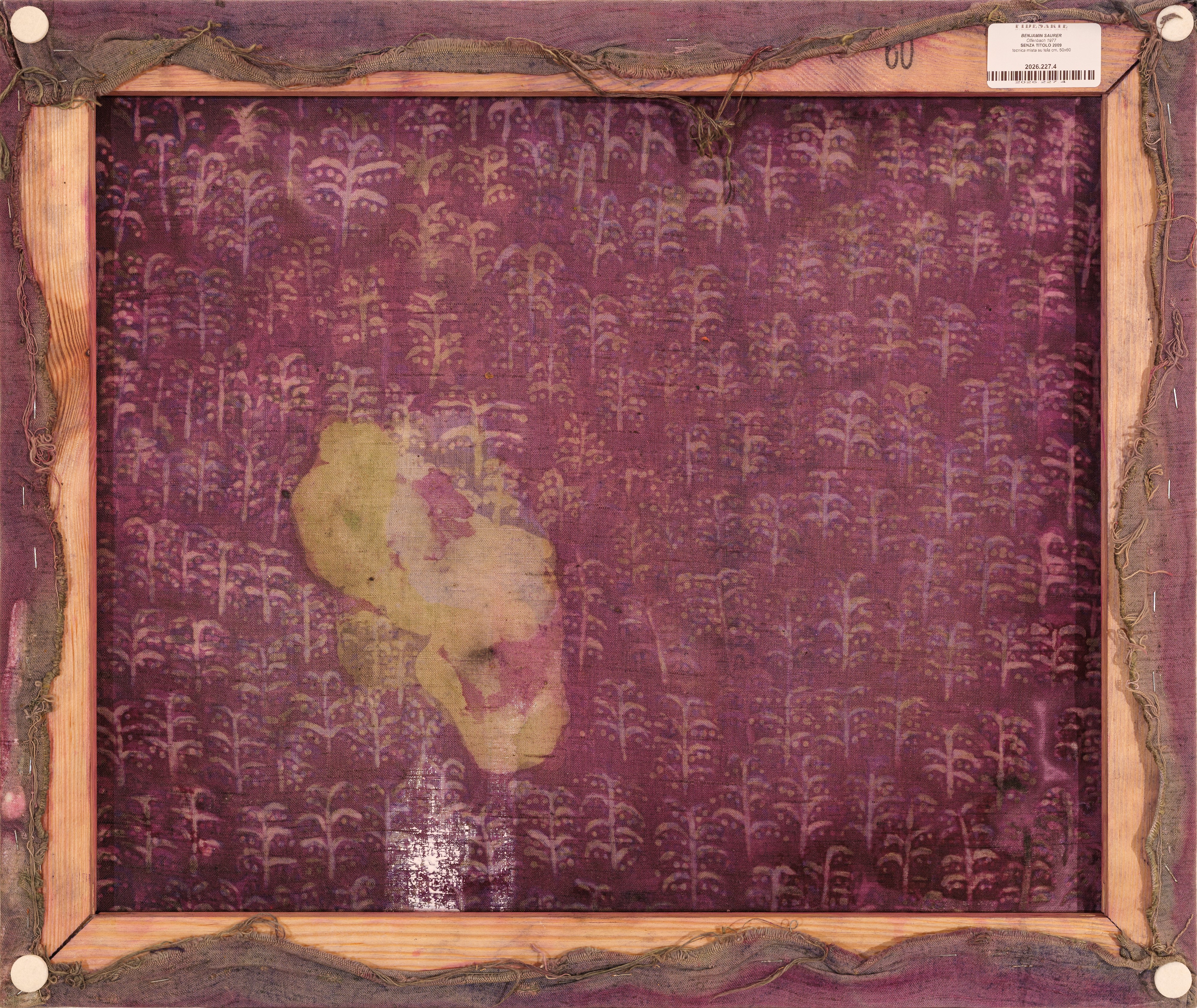 Benjamin Saurer - Senza titolo (tecnica mista su tela), 2009