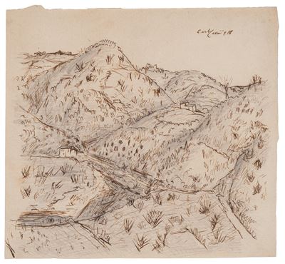 Carlo Carrà, Paesaggio montano