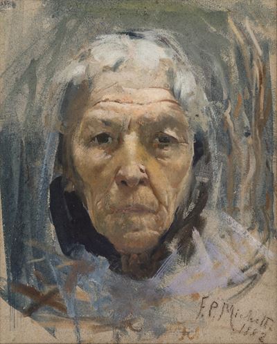 Ritratto, pastelli su carta (1882)