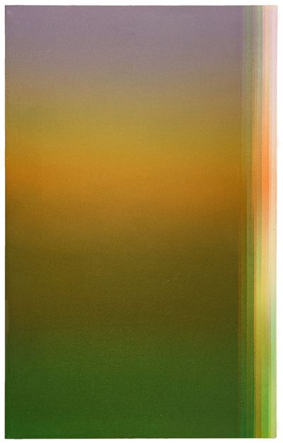 Trasparenza ogg/sogg – Inversione cromatica n. 4 (rosso, verde, viola, giallo)