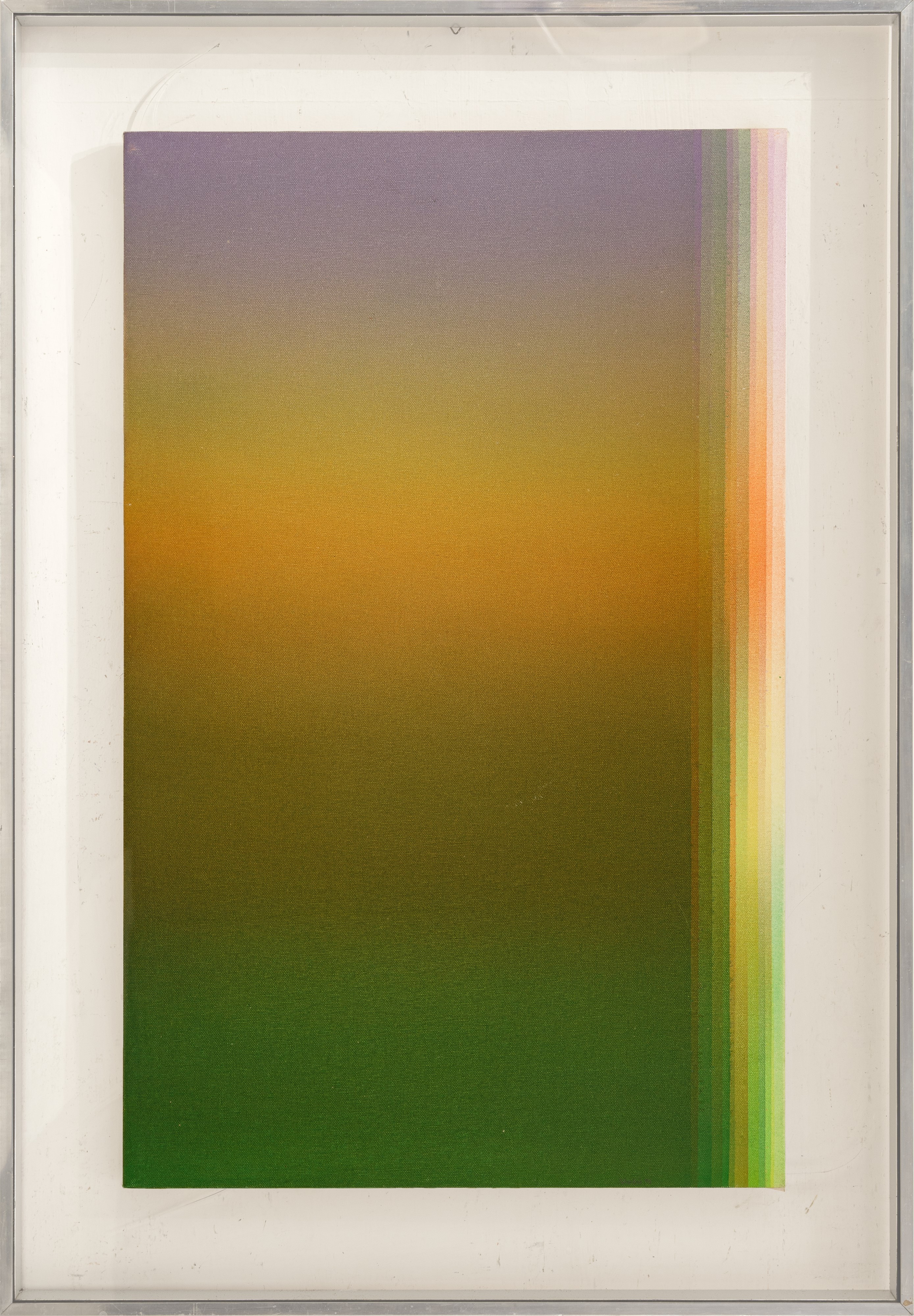 Luigi Senesi - Trasparenza ogg/sogg – Inversione cromatica n. 4 (rosso, verde, viola, giallo)