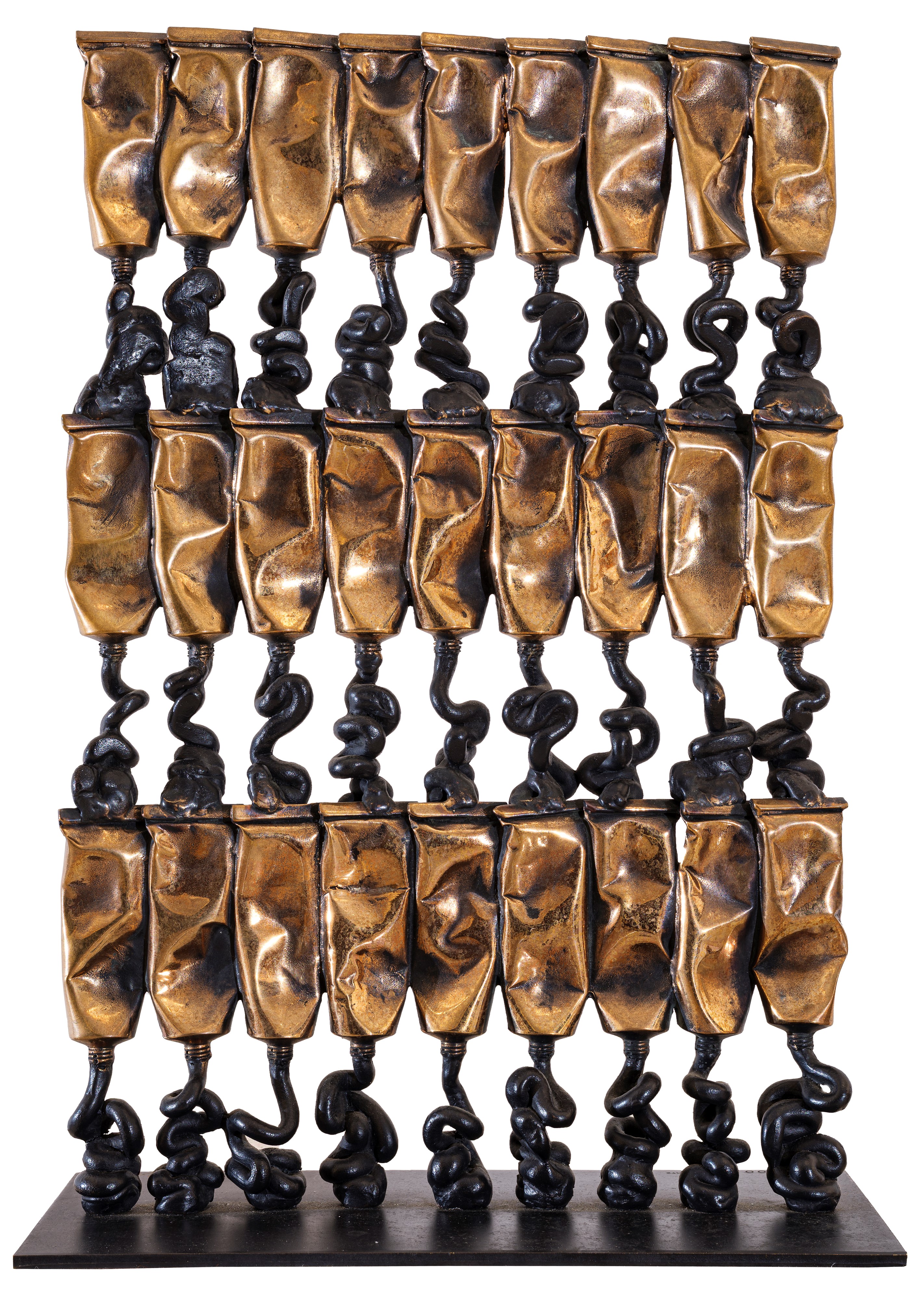 Fernandez Arman - Defy a Newton, bronzo (es. 25/100), 2004