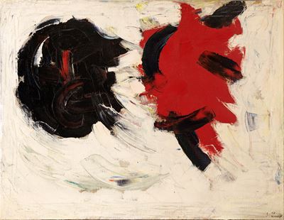 Senza titolo, olio su tela (1957)