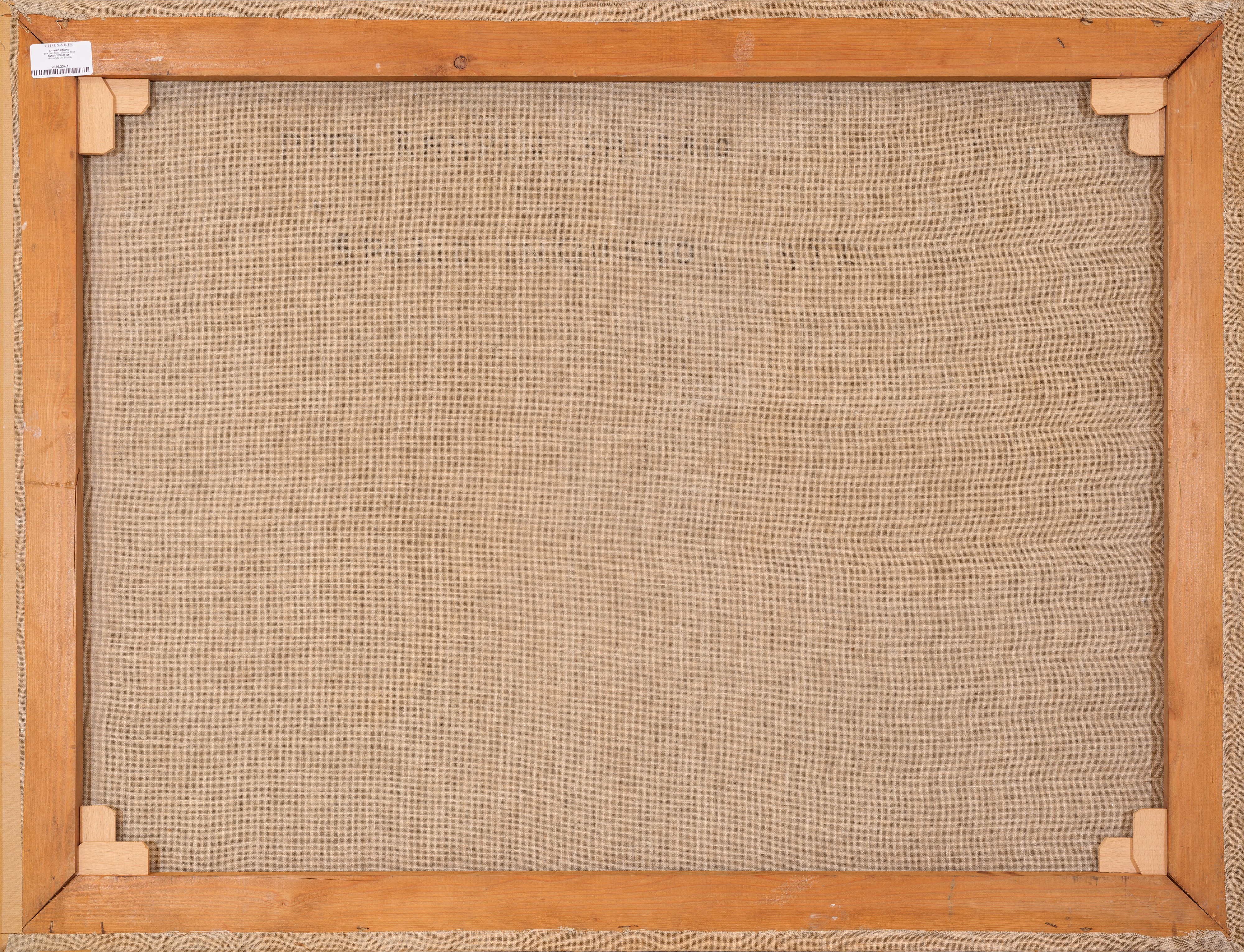 Saverio Rampin - Senza titolo (olio su tela), 1957